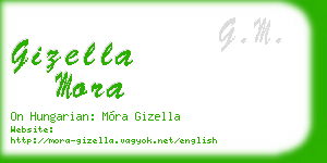gizella mora business card