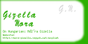 gizella mora business card